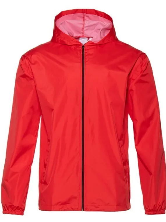 Ветровка унисекс, размер XS, цвет красный