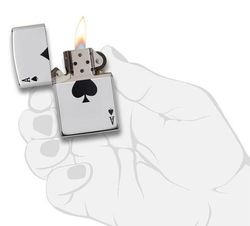 Зажигалка ZIPPO Сlassic Туз Пик (24011) 2