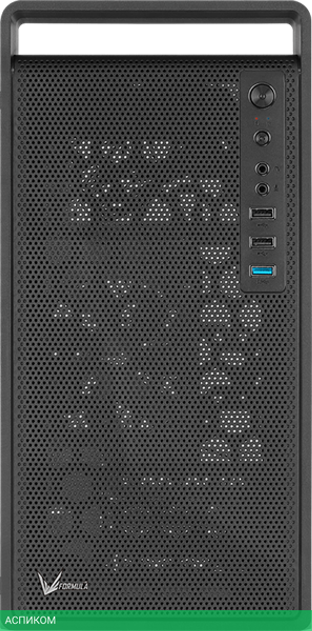 Корпус AeroCool CS-109-S-BK-v1 без БП черный (ACCS-PC17013.11)