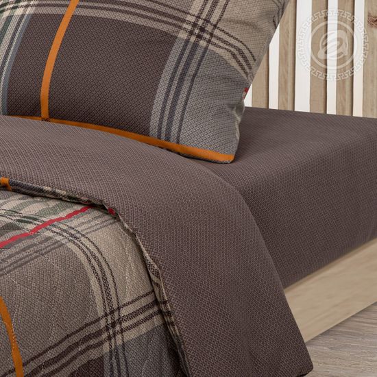 Евро комплект постельного белья Сеньор бязь Зима-Лето