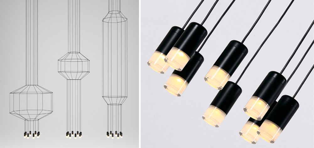 Каскадная люстра ImperiumLoft Vibia Wireflow 75394-22