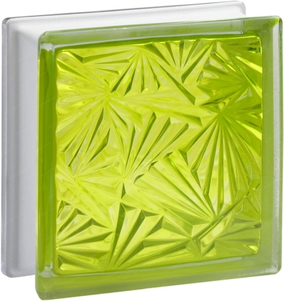 Стеклоблок тархун мороз окрашенный изнутри  Vitrablok 19x19x8