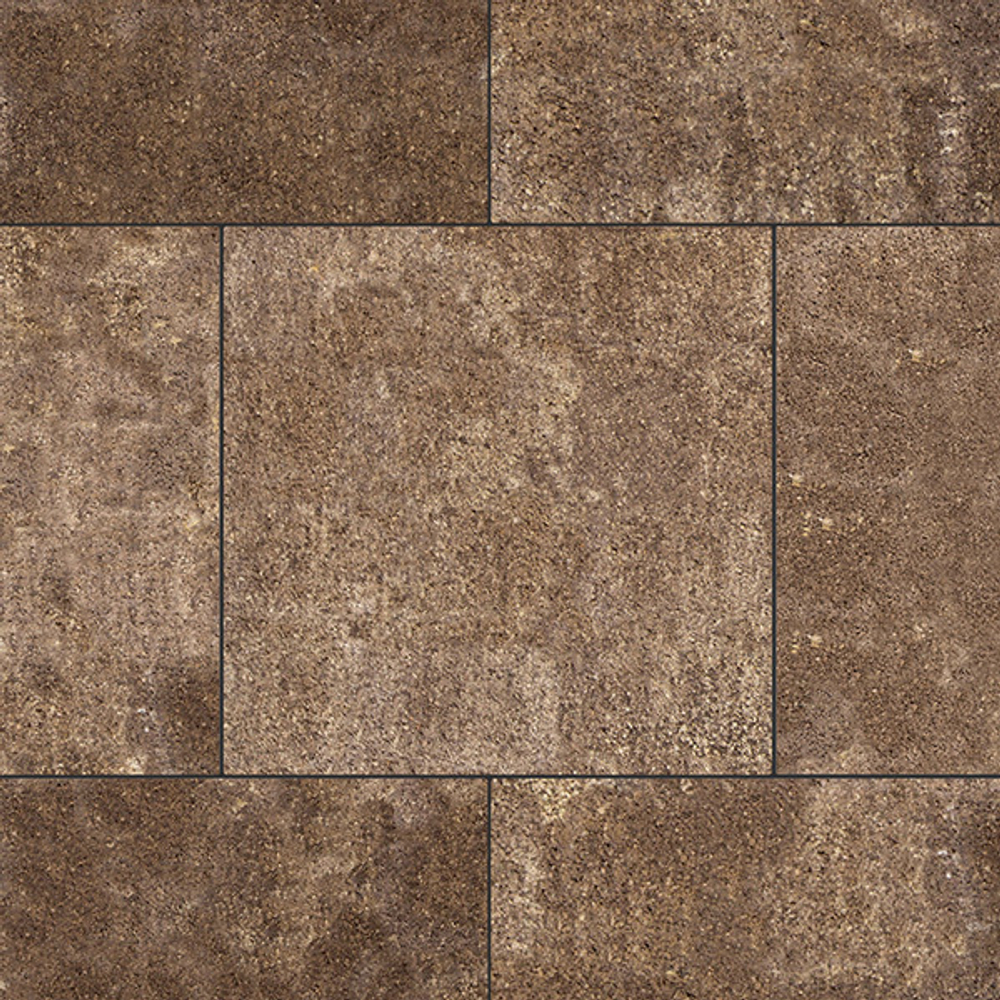 Тротуарная плитка КВАДРАТ 500х500 мм - Листопад гладкий Хаски