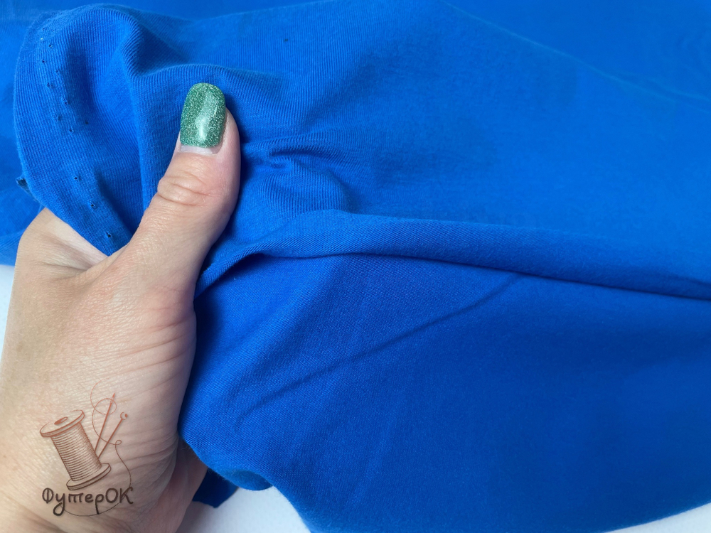 Кулирка с лайкрой с велюровым эффектом ВАСИЛЕК