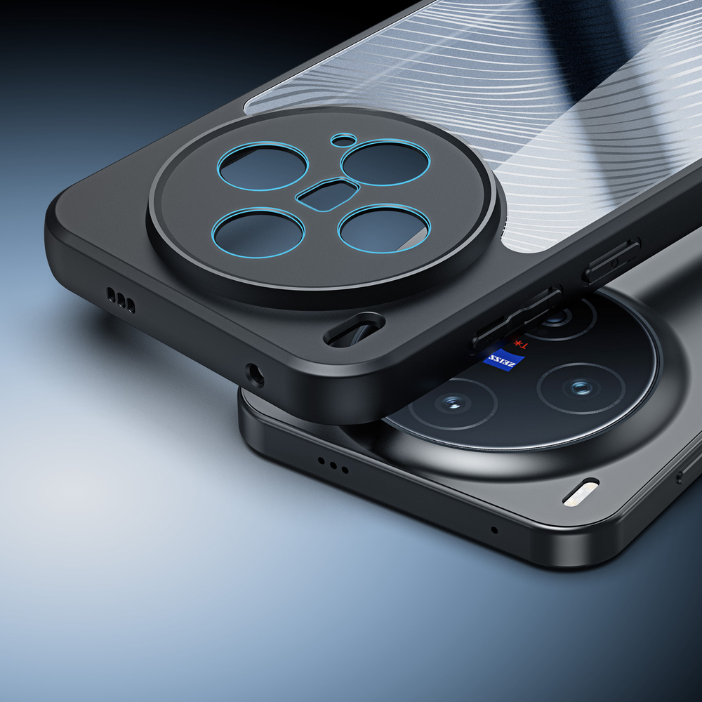 Чехол с мягкими черными рамками для Vivo X300, серия Aimo Series Case от Dux Ducis