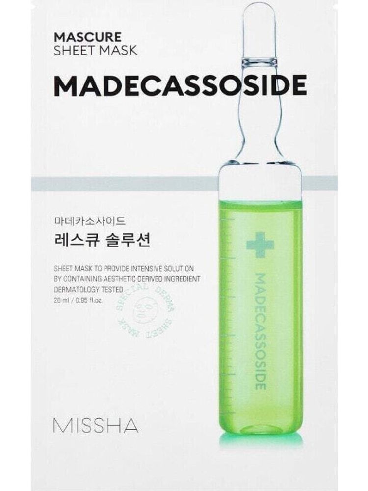 Маски Missha Missha Mascure Madecassoside kojąco-nawilżająca maseczka w płachcie 28ml