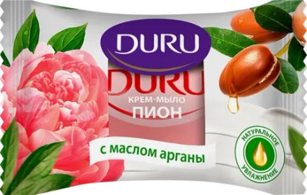 Крем-мыло Duru пион с маслом арганы 80г