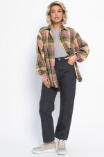 Рубашка Дэлли (зелено-розовая) Б15106-7М LT Collection