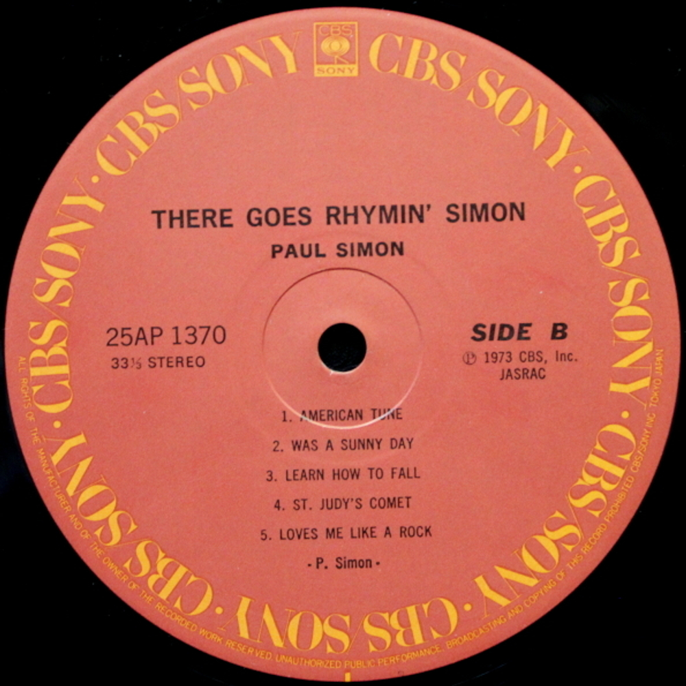 Paul Simon / There Goes Rhymin' Simon (LP)