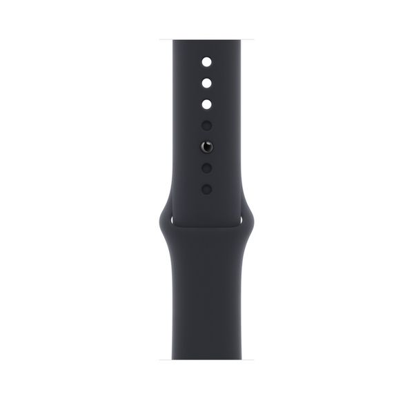 Умные часы Apple Watch Series SE Gen 2 44мм из алюминия цвета «тёмная ночь», спортивный ремешок «тёмная ночь» (M/L 150–200mm)
