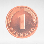 Germany, 1 Pfennig, 1997, (Stuttgart Mint - "F"), XF