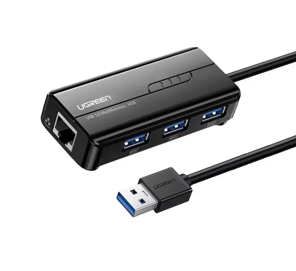 Конвертер сигнала UGREEN 20265 USB 3.0 Hub with Gigabit Ethernet Adapter