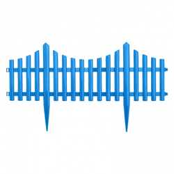 Забор декоративный "Гибкий", 24 х 300 см, голубой, Россия, Palisad