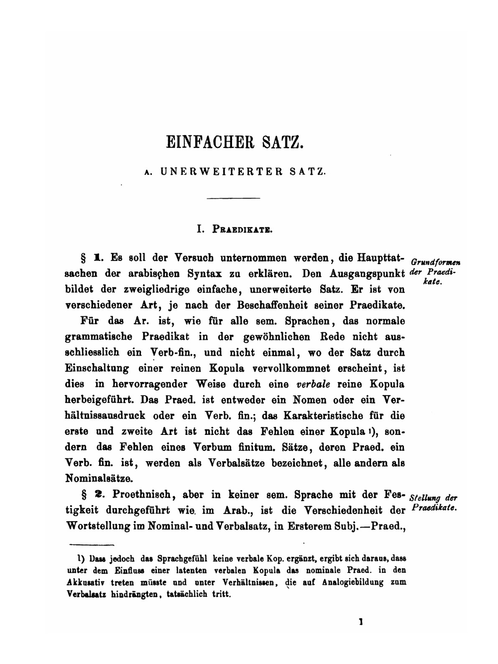 Die Syntaktischen Verhältnisse Des Arabischen. Volume 1 | Hermann Reckendorf