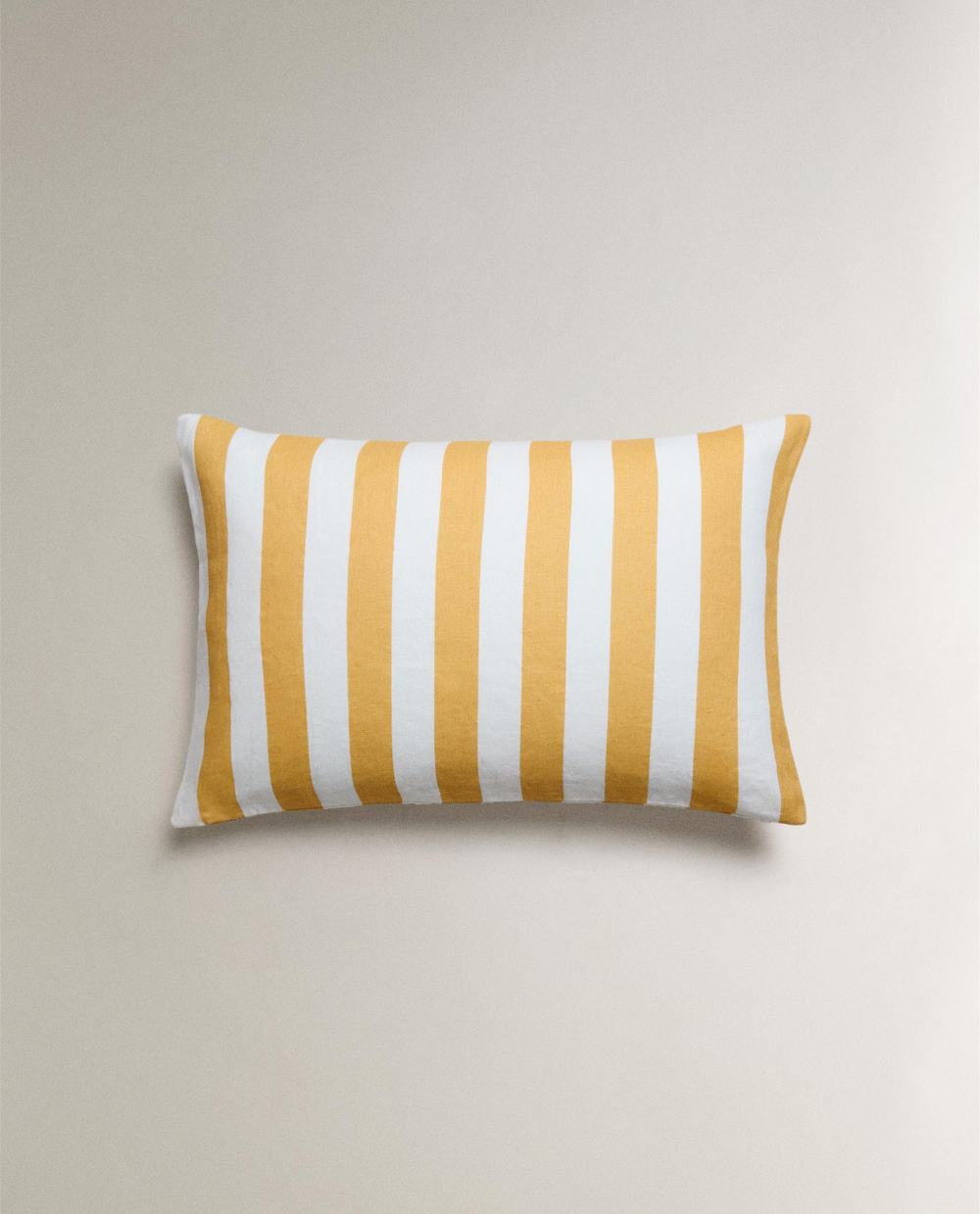 Zara Home наволочка декоративная из льна, в полоску
