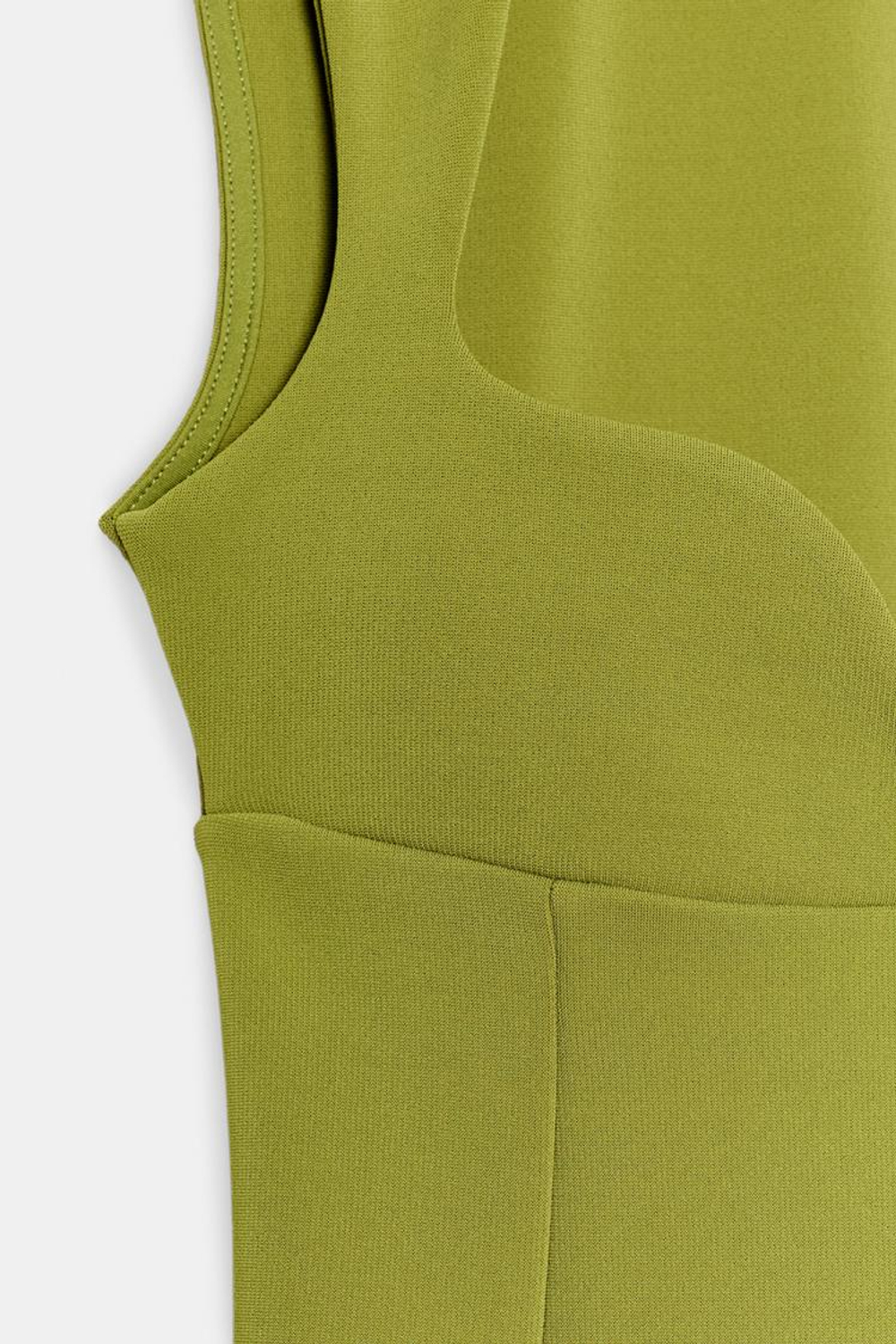 ZARA ПЛАТЬЕ С ВЫРЕЗОМ СЕРДЕЧКОМ, ЗЕЛЕНЫЙ