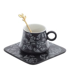 GAEM Кружка с блюдцем и ложкой, 170 мл, L13,5 W13,5 H7 см, 2в.