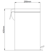 Ведро Azario , Хром (AZ-301-12L)