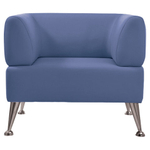 Кресло мягкое "Норд", "V-700", 820х720х730, c подлокотниками, экокожа, голубое