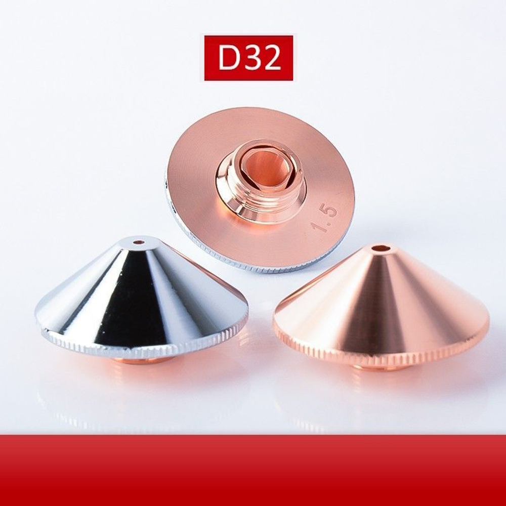 Raytools Лазерное сопло одинарное D-32mm M14 4,5 мм для волоконной лазерной резки BT240, BM114, BM110