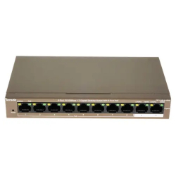 Коммутатор TENDA TEF1110P-8-102W Коммутатор настольный 8-Ports 10 / 100 Base-TX + 2-Ports 10 / 100 / 1000 Base-TX 8-Ports PoE(PoE бюджет 99W)