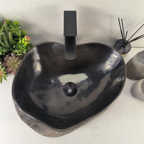 Раковина из речного камня RS-65455 44*37*15 0861