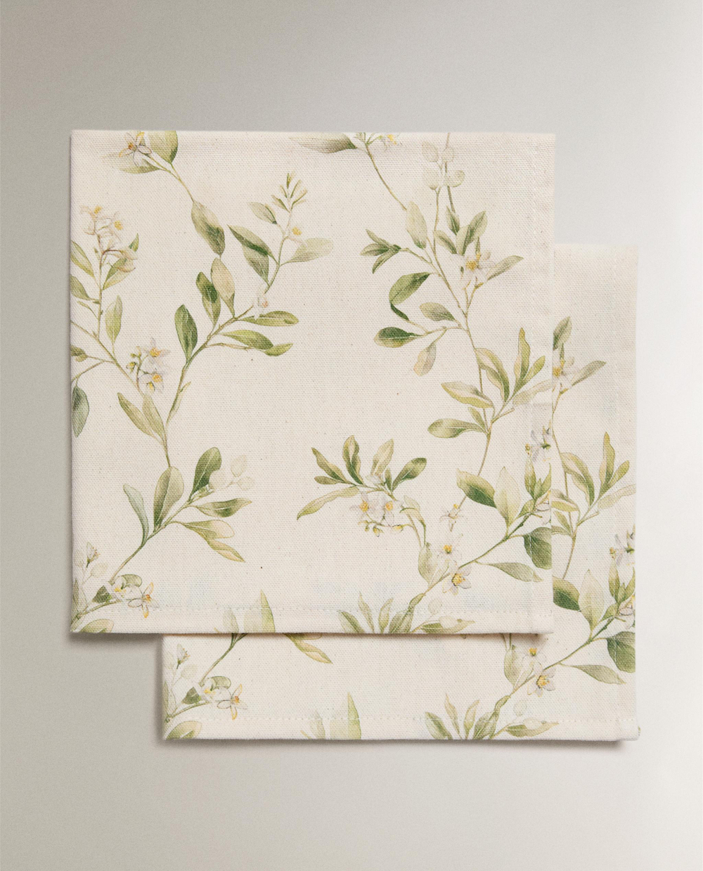 Zara Home столовая салфетка из хлопка, цветочный мотив, 45 45 см (комплект 2 шт.) · 4253/022