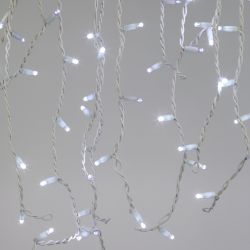 Гирлянда ЭРА ERAPS-BK1 бахрома 2x0,7 м холодный белый свет 100 LED | Профессиональное праздничное и новогоднее освещение
