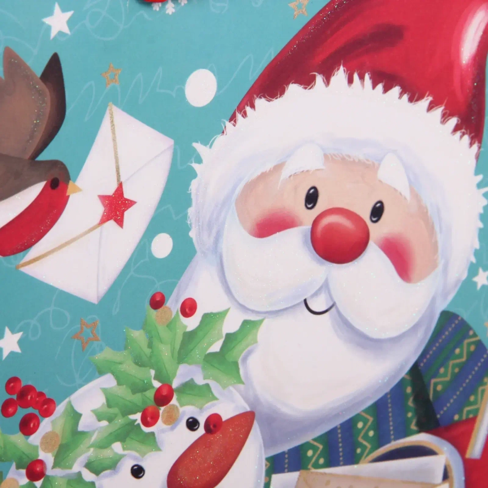 Пакет подарочный «Дедушка Мороз» 18*23*8 см, микс