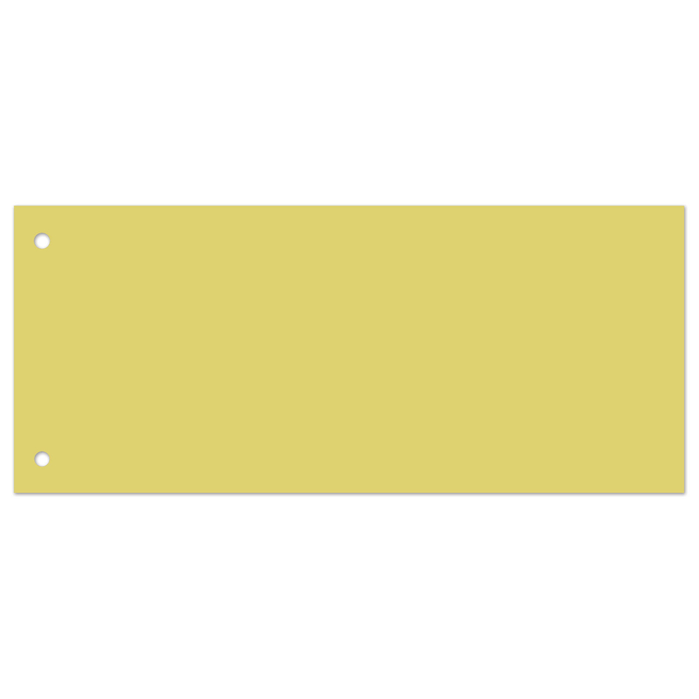 Разделитель картонный BRAUBERG, 100 листов 105х240 мм, 160 гр, желтый