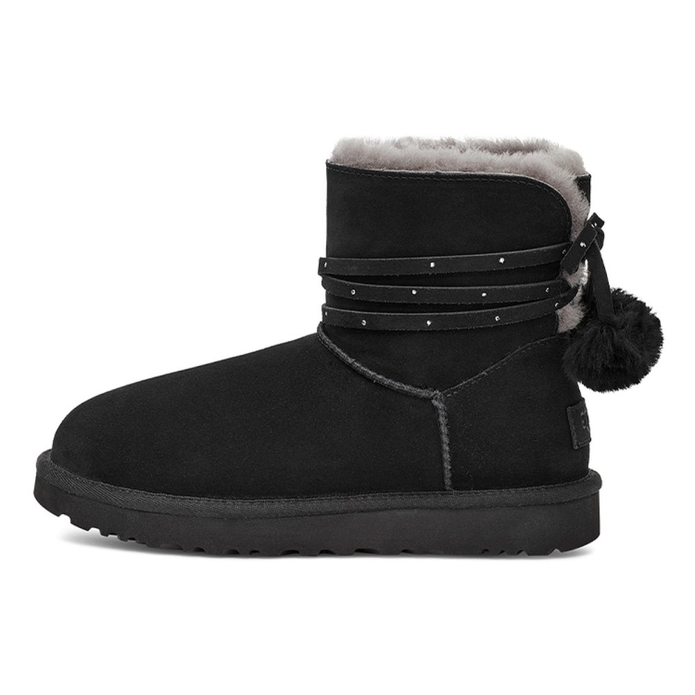 Сапоги UGG Mini Bailey Bow Pom, 1125382-BLK
