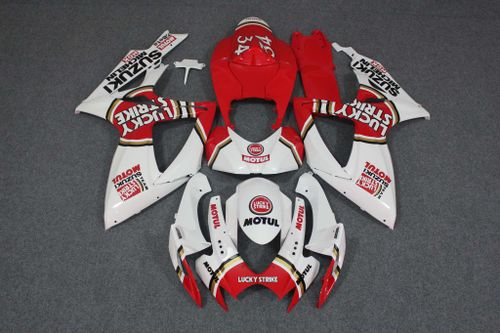 Комплект пластика для мотоцикла Suzuki GSX-R600/750 06-07 Lucky Strike бело красный