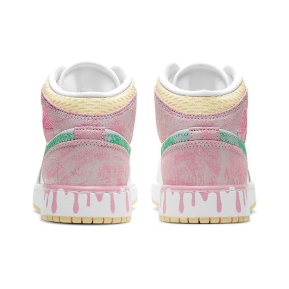 Иордания Air Jordan 1 Детские баскетбольные кроссовки МИД Топ Юнисекс