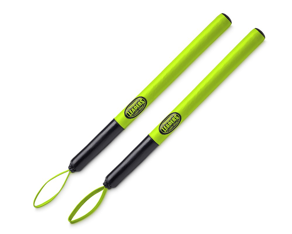 Тренерские палки LEADERS Boxing Punch Sticks GN (ONE, кожа, зеленый)