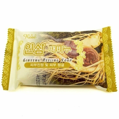 Rose Ginseng Peeling Soap, Мыло-пилинг с женьшенем, 150 гр (до 17.01.28)