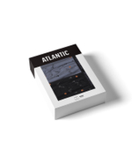 Мужские трусы боксеры Atlantic, набор из 2 шт., хлопок, черные + голубые, 2MBX-052