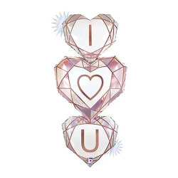 Шар фигура I Love You Сердца