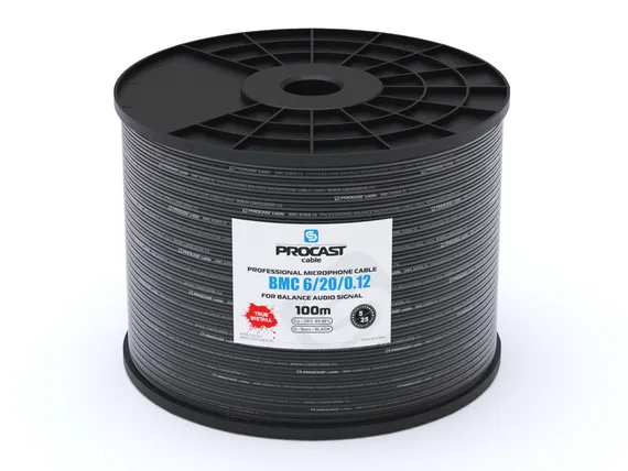 PROCAST cable BMC 6/20/0,12 - профессиональный балансный микрофонный (сигнальный) кабель