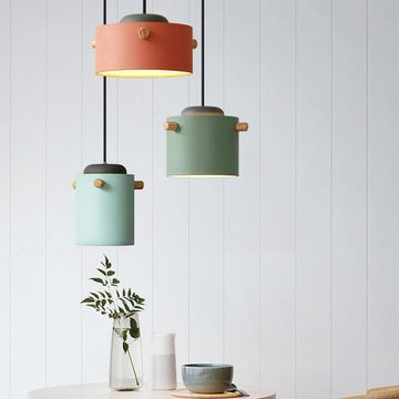 Светодиодный светильник с деревянными креплениями MINE