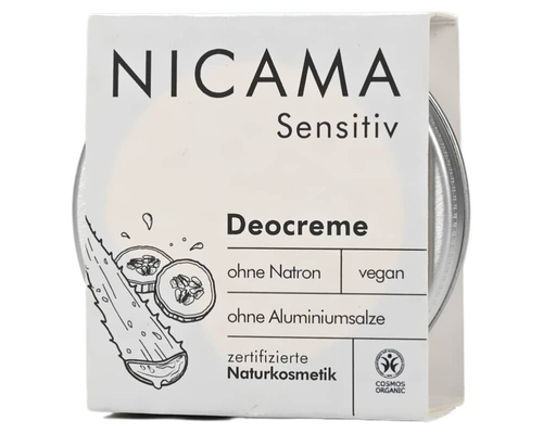 Дезодорант-крем NICAMA для чувствительной кожи, 45 гр