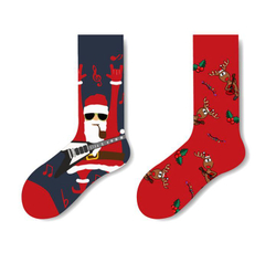 Носки НГ р.35-40 "Two Side Christmas" Санта и Олени