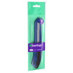 Нож канцелярский 18мм Berlingo "Razzor 100", push-lock, ассорти, европодвес