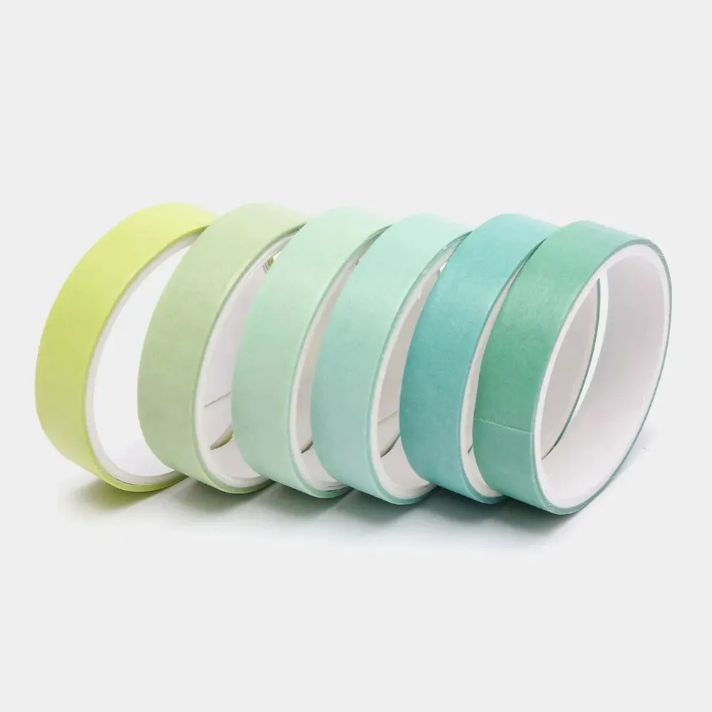 Декоративный скотч - 24 шт, узкая клейкая лента с рисунком для скрапбукинга, декора и творчества, цветные скотчи бумажные маленькие