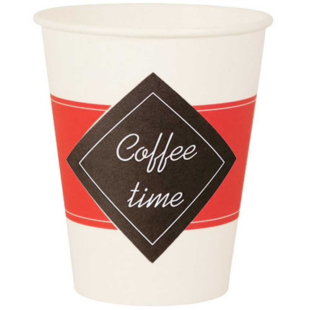 Стакан ГН 165 мл (d-70 мм) бумажный "Coffee time" (50/2000 шт.) ЛигаПак