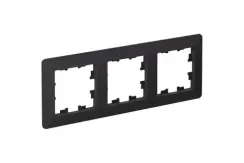 Рамка Systeme Electric ATLASDESIGN AIR 3-постовая карбон 40600