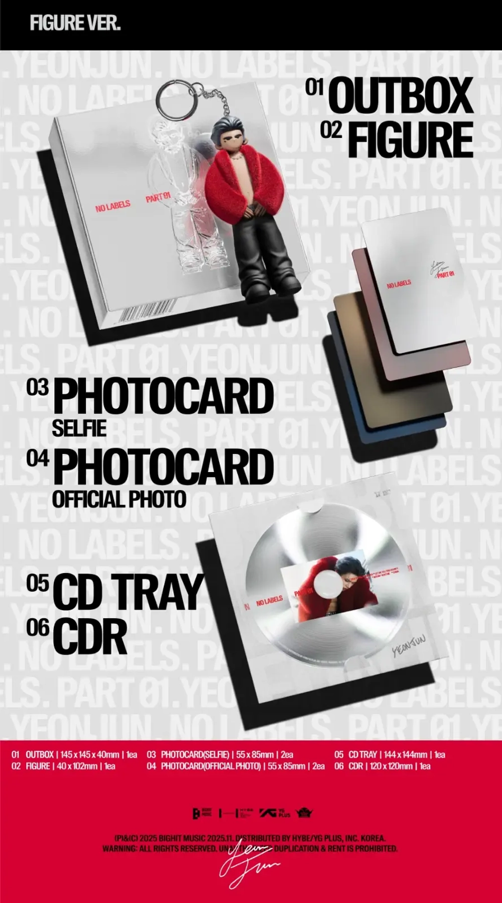 Альбом TXT YEONJUN - NO LABELS: PART 01 [Figure ver.]