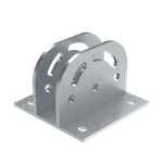 Крепление с площадкой шарнирное для профиля BPM-41, горячеоцинкованное
