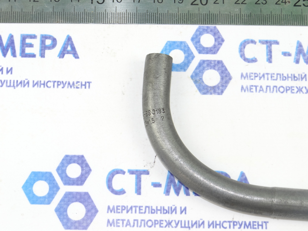 Метчик гаечный М16х1,5 (0183) с изогнутым хвостовиком L=300