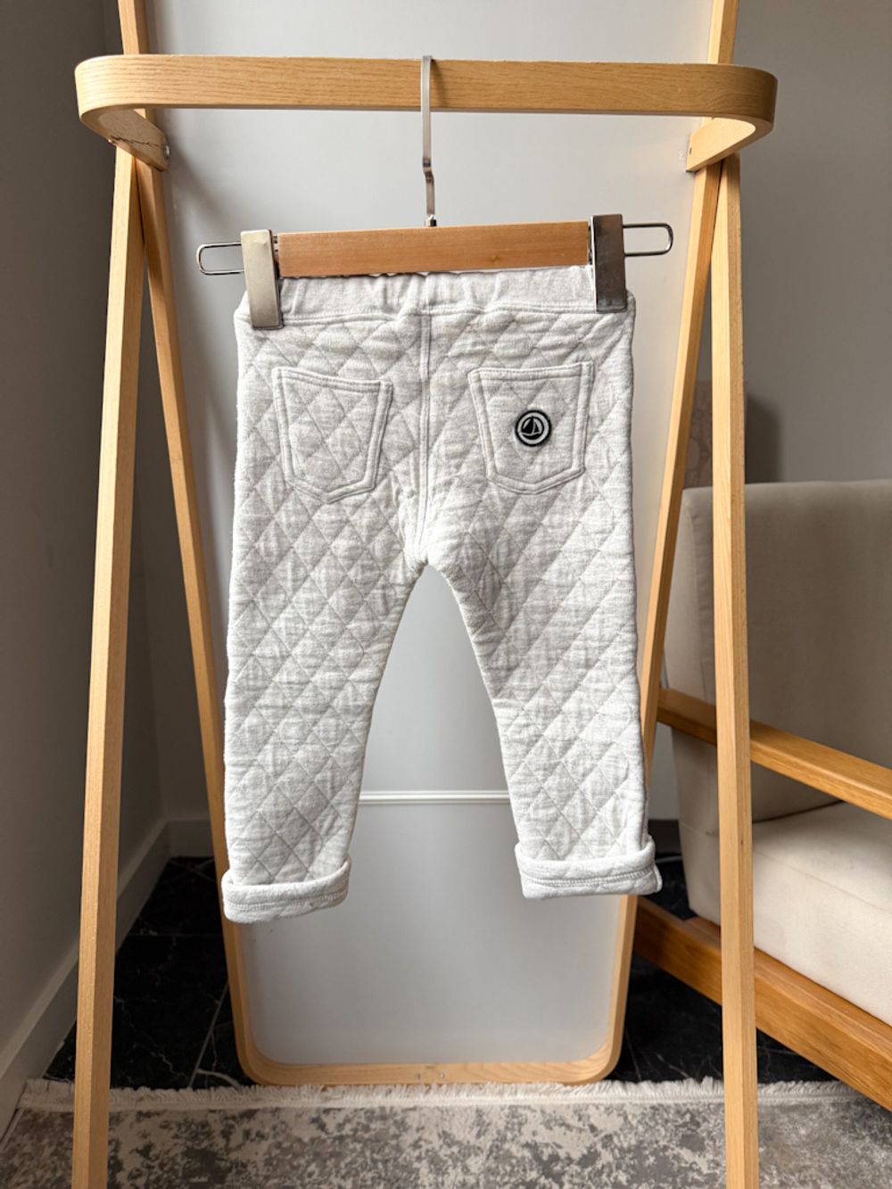 Хлопковые утепленные брюки Petit Bateau, 86