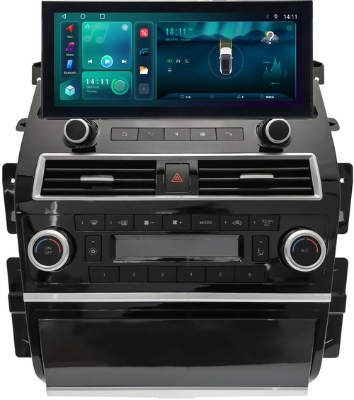 Магнитола для Nissan Patrol Y62, Infiniti QX56/QX80 2010-2019 - Kuberg KP-N1210FW монитор 12.5" в стиле LEXUS на Android 13, Быстрая, CarPlay, 4G SIM-слот